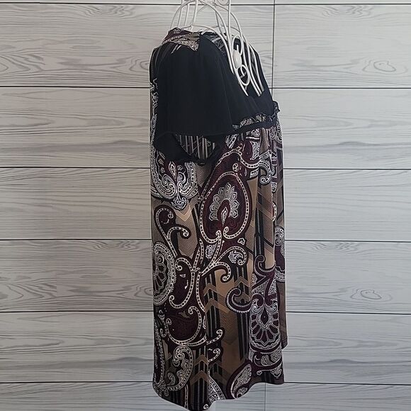 Perseption Concept short sleeved casual top - multicolored Women's Size L - Picture 5 of 10